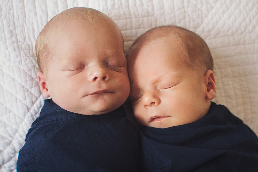 twin babies sleeping