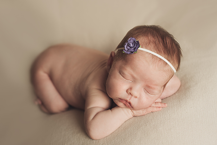 Sleeping baby girl in Saint John