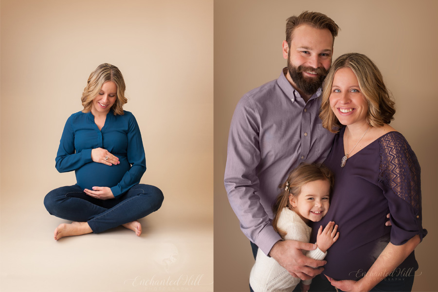 Quispamsis Maternity Photographer- family maternity picture and pregnant mom sitting