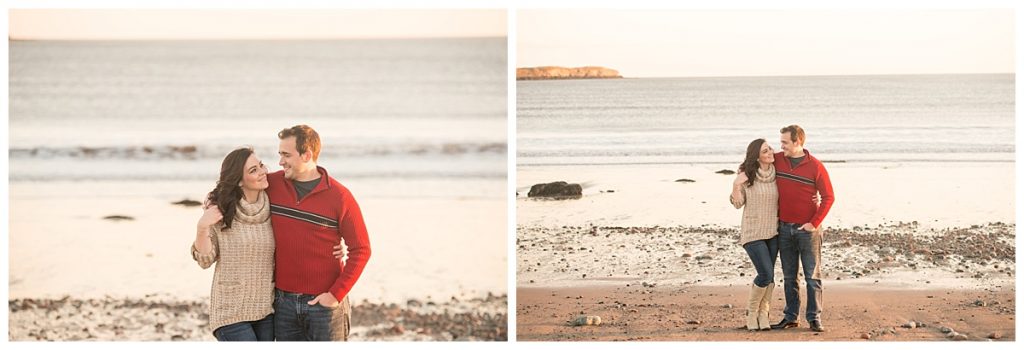 couple on beach at irving nature park