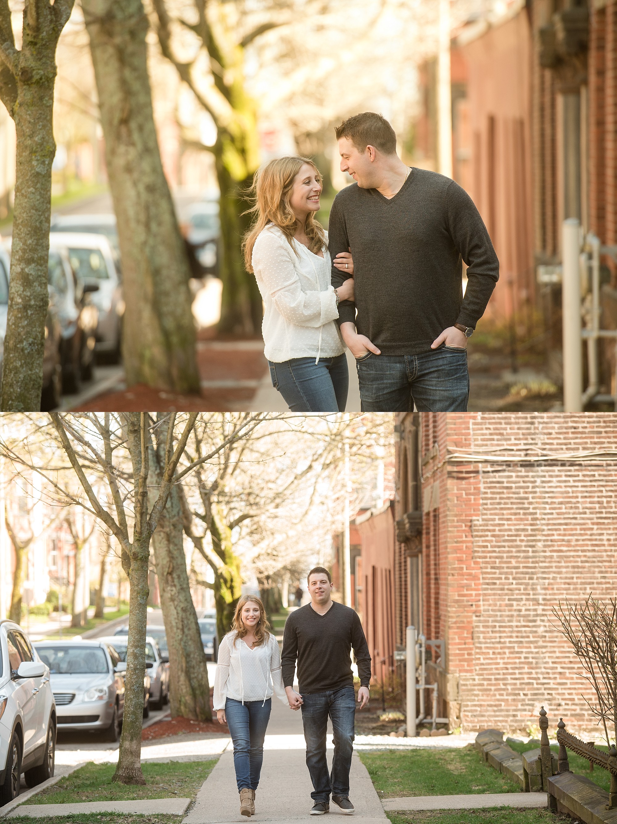 up town Saint John couple laughing together